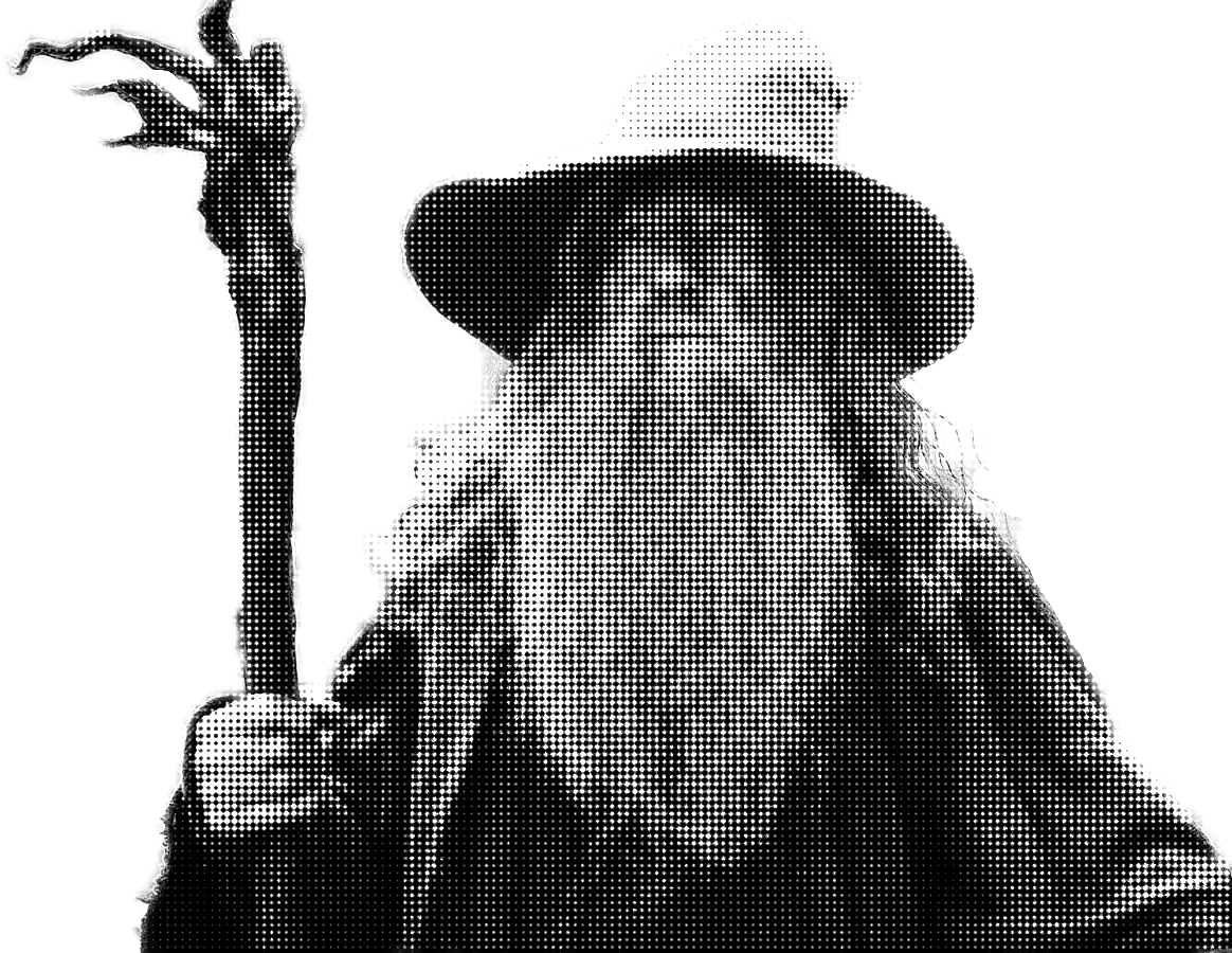 Gandalf artwork in ASCII style